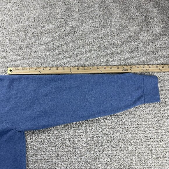L.L. Bean 1/4 Zip Sweater Blue Men’s Size XL - Picture 6 of 8